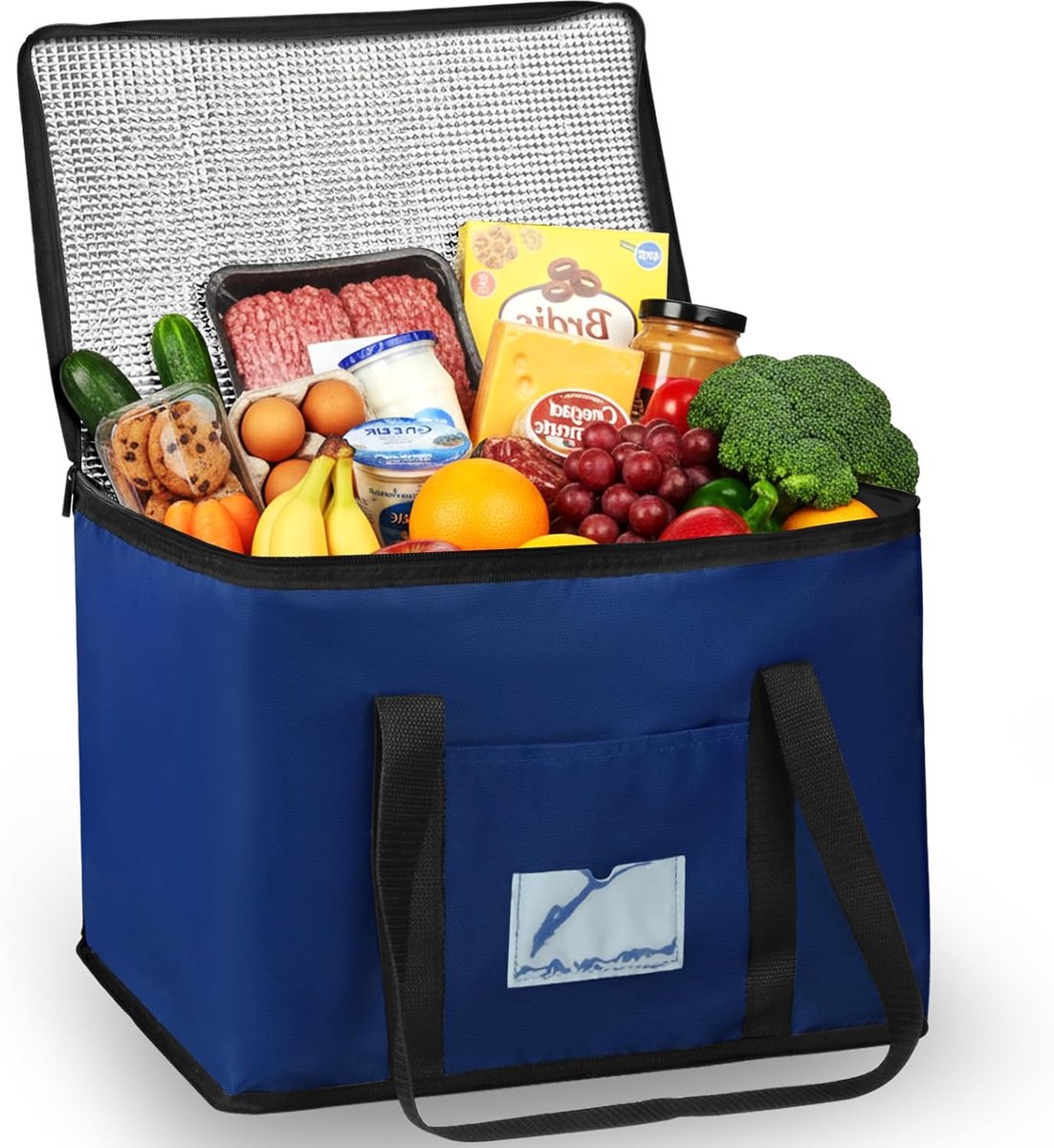 SnelShoppen - 40L Koeltas, Grote Winkeltas, Duurzame Geïsoleerde Tas, Vouwbare Picknicktas, Koeltas voor Boodschappen, Picknick, Kamperen, Strand, Bar