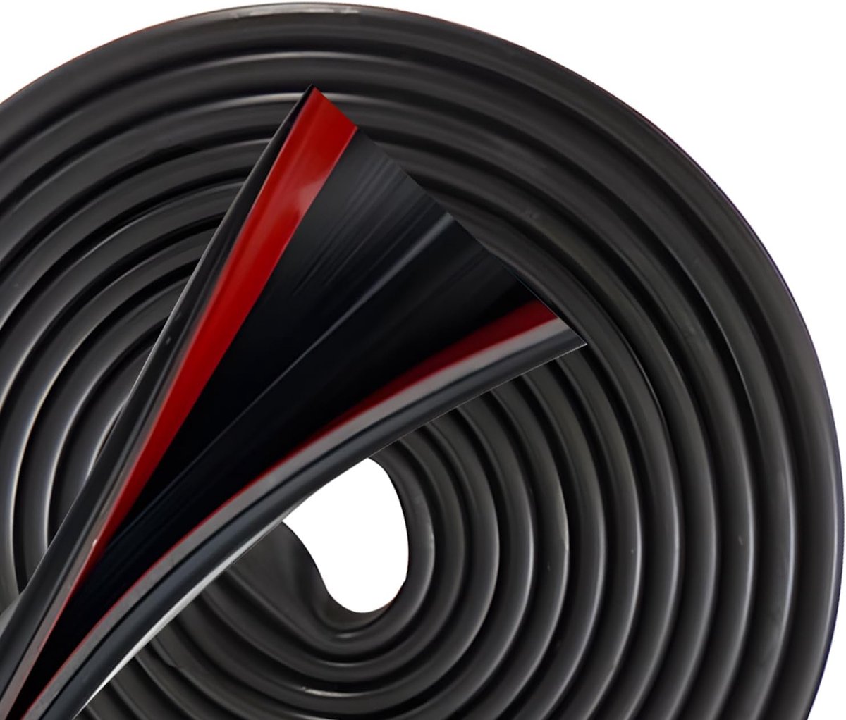 SnelShoppen - Rubber Randafwerking - Zelfklevende Rubber Strip, U-vormige Ring voor Deurrand Bescherming, Raamafdichting, Metaalplaten, Glaspanelen, K