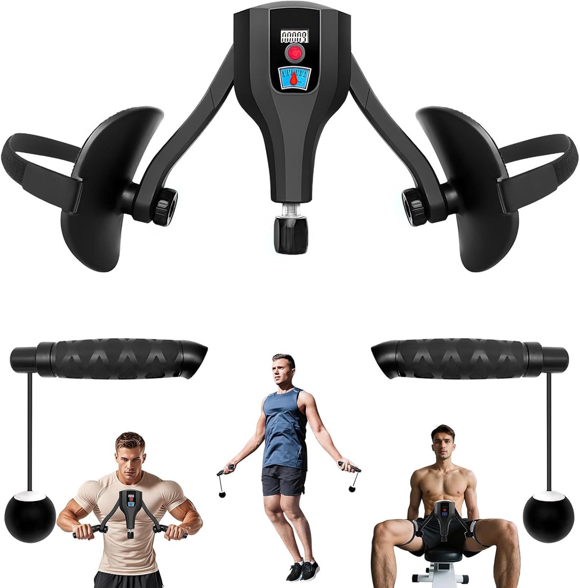 SnelShoppen - Thigh Trainer Leg Press - Multifunctionele Thigh Trainer voor Mannen en Vrouwen - 50 kg Weerstand - Effectieve Arm en Been Trainer - Ide