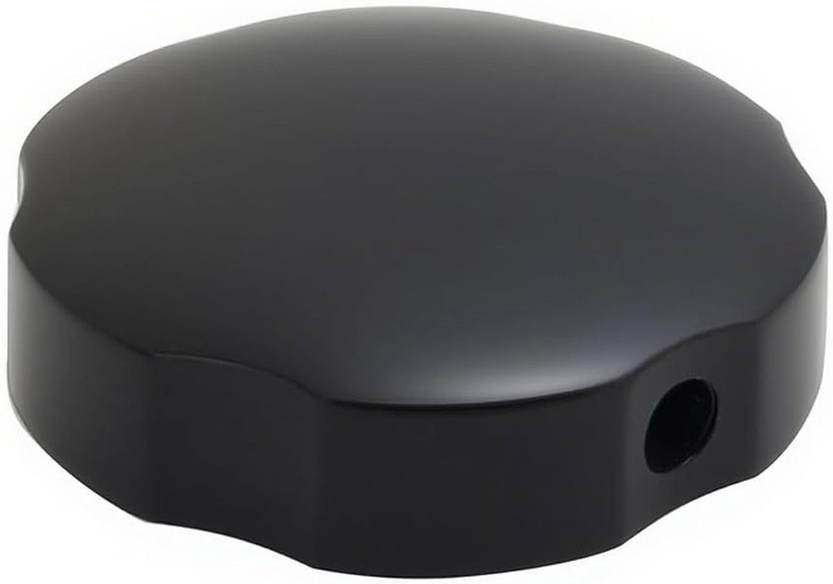 SnelShoppen - Bath Control Knob 74mm Zwarte Messing Badknop met Overlooppreventie, Eenvoudige Installatie, Modern Design, Geschikt voor Badkamer Hardw