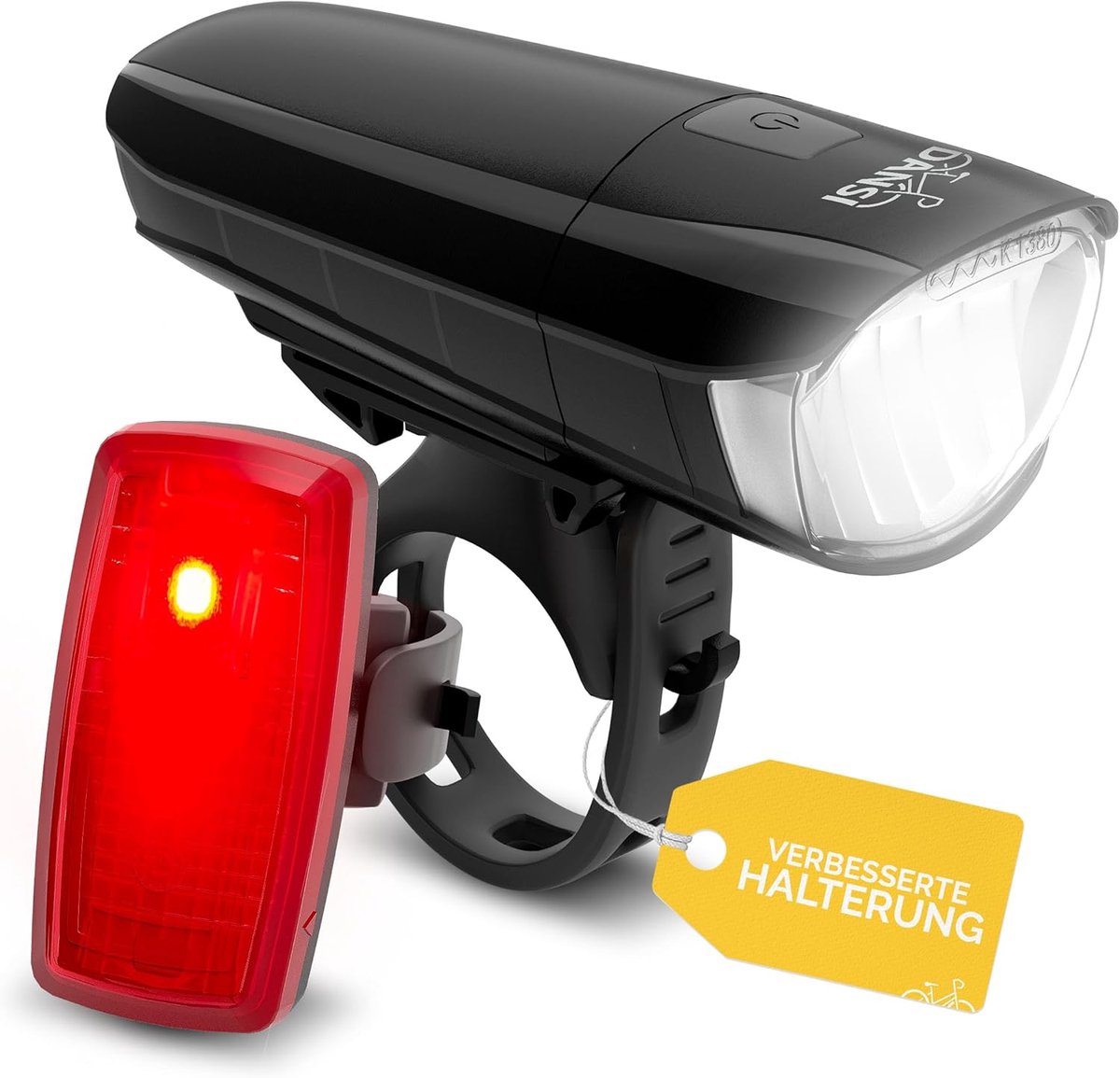 Thijox - Fietsverlichtingsset StVZO I LED Fietslampen I Veiligheid Licht voor Fiets I Waterdichte Wielverlichting I 2 Stuks I Voor Stadsfietsen en Mou