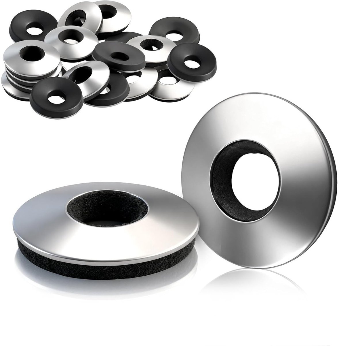 EPDM Afdichtringen RVS met Neopreen Coating M8 x 22 mm - 110 Stuks