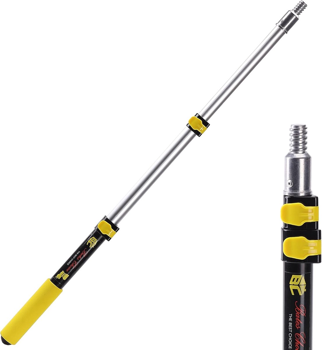 SnelShoppen - Telescopische Verlengpole 3m - Verf Pole, Uitbreidbare Pole, Verfroller Extension Pole, Aluminium, Multifunctioneel, Antislip Handgreep,