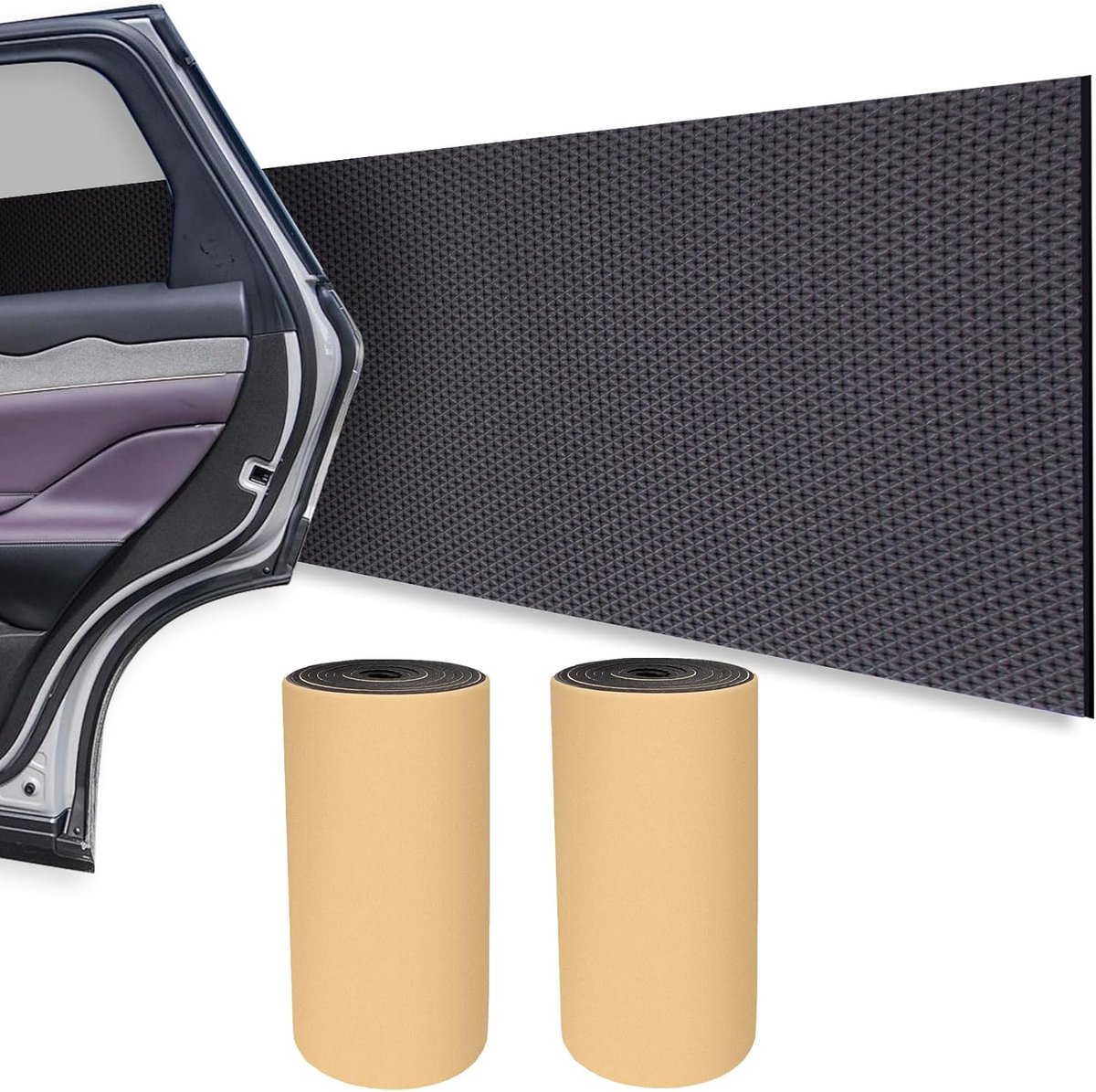 SnelShoppen - Set van 2 Rollen Zelfklevende Garage Wandbeschermer - 2m x 20cm - 4mm Dikte - Voor Auto en Garage Wanden - Waterdicht en Schokabsorberen