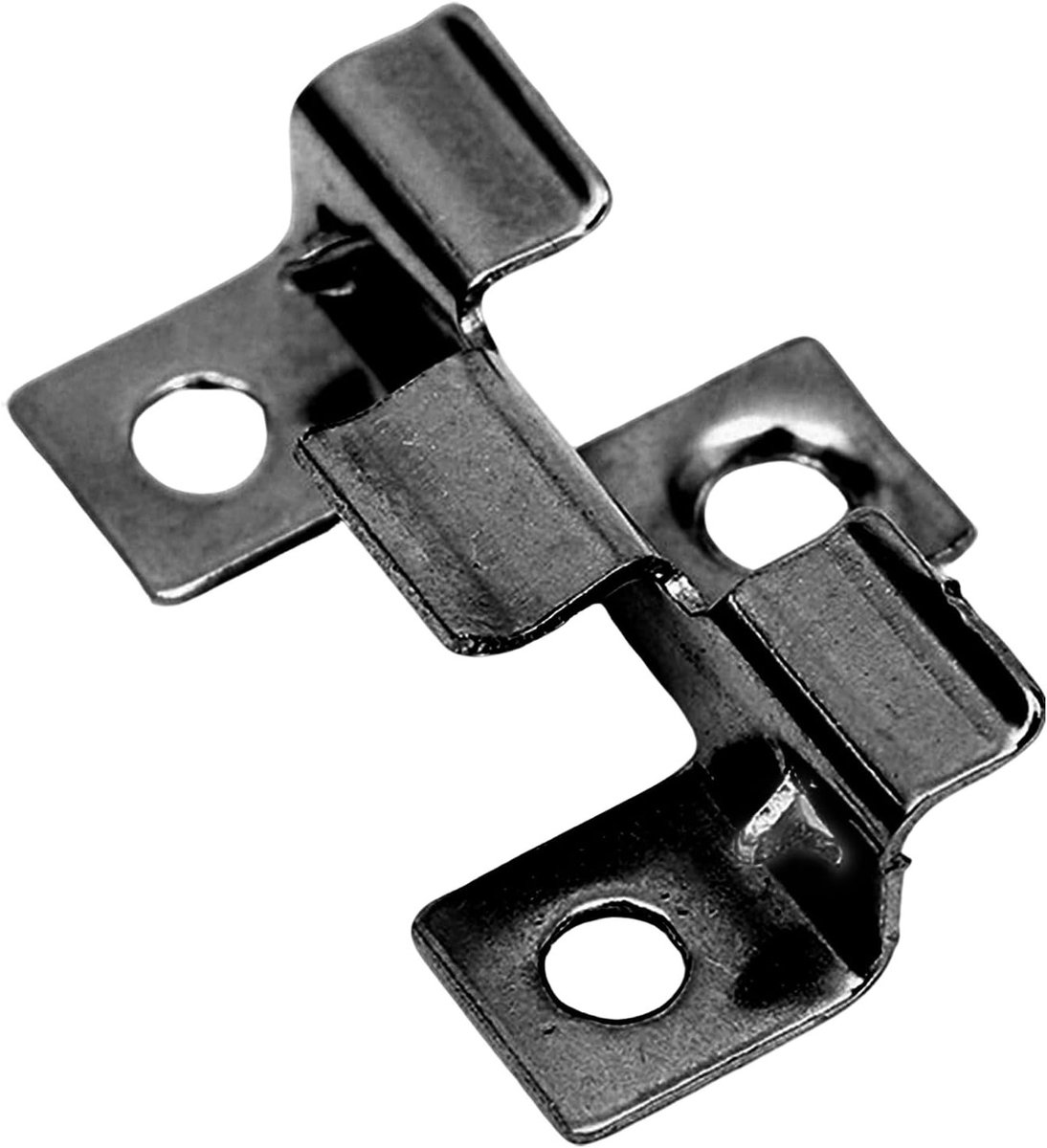 100 Stuks RVS U-vormige Clips voor WPC Terrasplanken, Bevestigingsclips voor Buiten, 4mm Uitbreidingsvoegen en Bamboo Houten Vloeren (Zwart, 7mm)