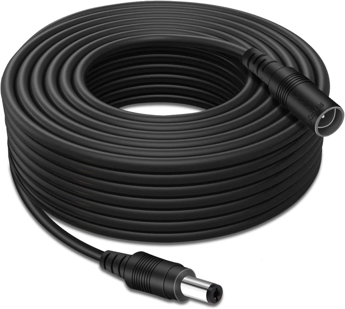 SnelShoppen - 5m Power Extension Cable DC 5.5mm x 2.1mm - 15ft Connector Cable voor Power Supply en Surveillance Camera's - 22 AWG, 36V, 3A