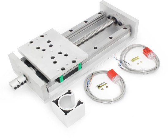 RATTMMOTOR 150mm wide CNC linear actuator, effective stroke 300mm,cross sliding table linear rail guide ball screw - ShopVlot