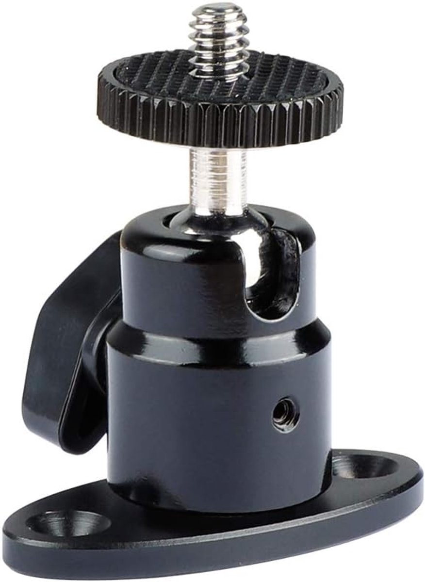 CAMVATE 1/4" - 20 Mini Ball Head With Ceiling Mount For CCTV & Video Wall Monitors - ShopVlot