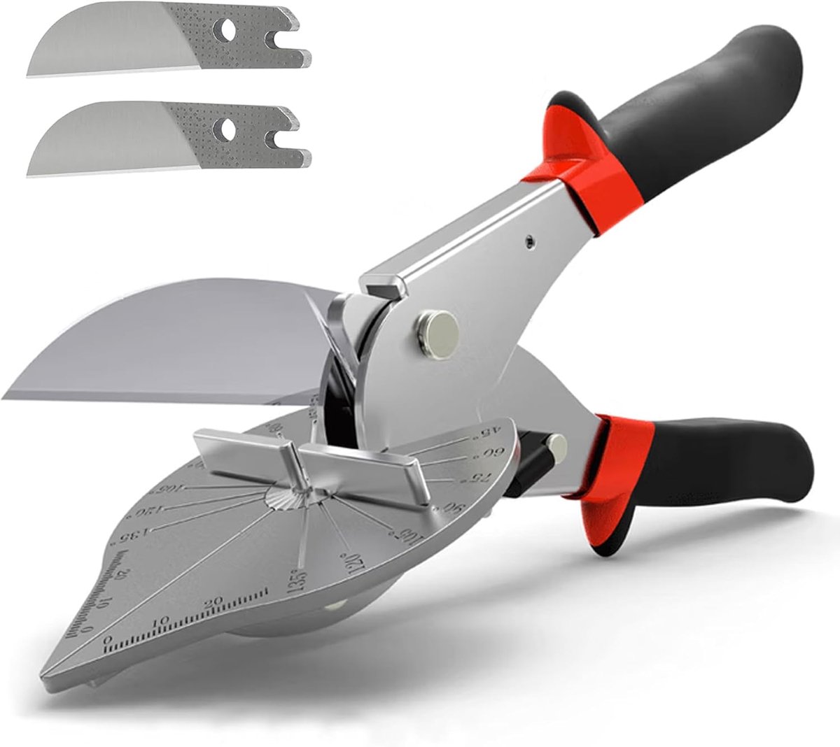 Multifunctional multi-angle mitre shears: angle cutting of molded parts and mouldings, between 45 and 135 degrees for - ShopVlot