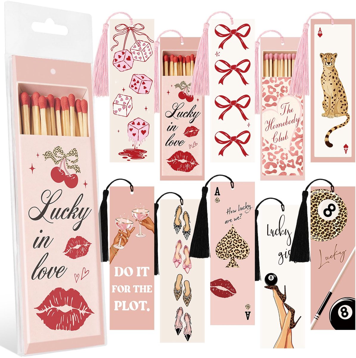 JSRQT Sassy bladwijzers, dubbelzijdige boekenlegger, schattige bladwijzers voor vrouwen boekenliefhebbers geschenken - ShopVlot