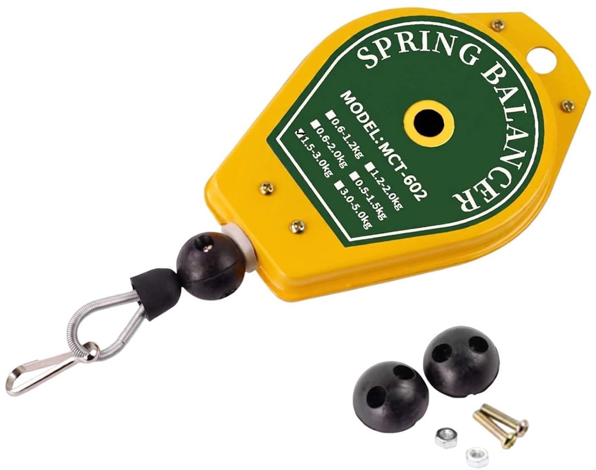 Spring Balancer 1,5 - 3,0 kg - intrekbare veer - gereedschapshouder - comfortabel werken - ShopVlot