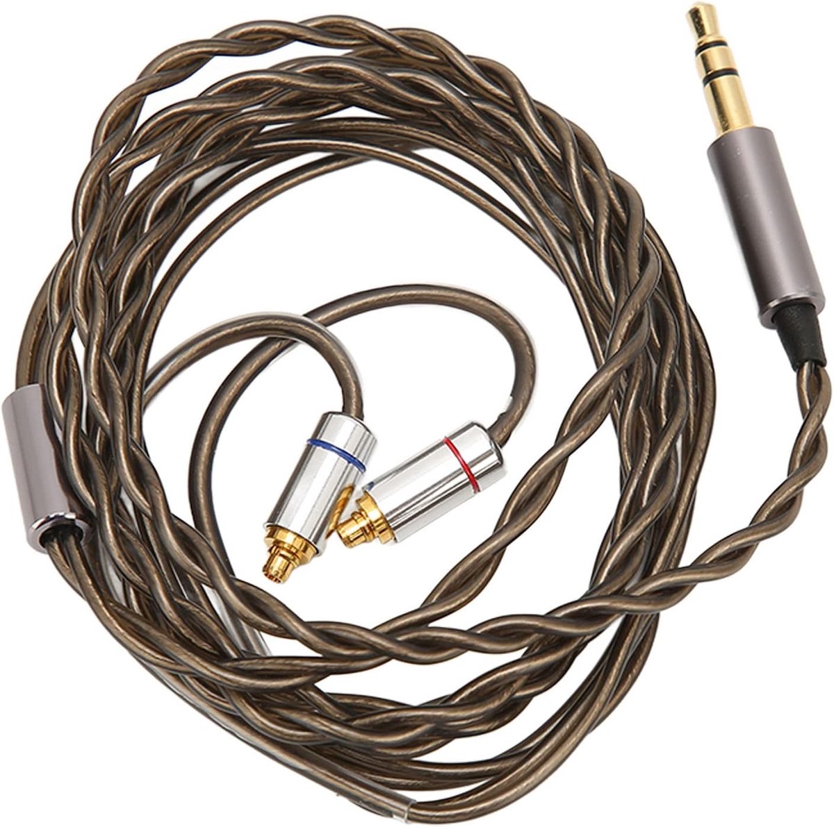 MMCX oordopjes kabel 1.2M - verguld MMCX naar 3.5mm - lage ruis - heldere geluidsweergave - ShopVlot