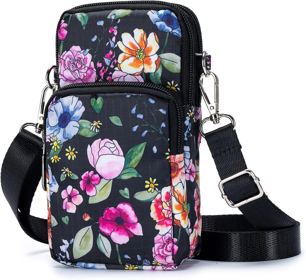 Schoudertas voor mobiele telefoon klein - 3-in-1 multifunctionele tas - waterdicht nylon - ideaal voor reizen - ShopVlot