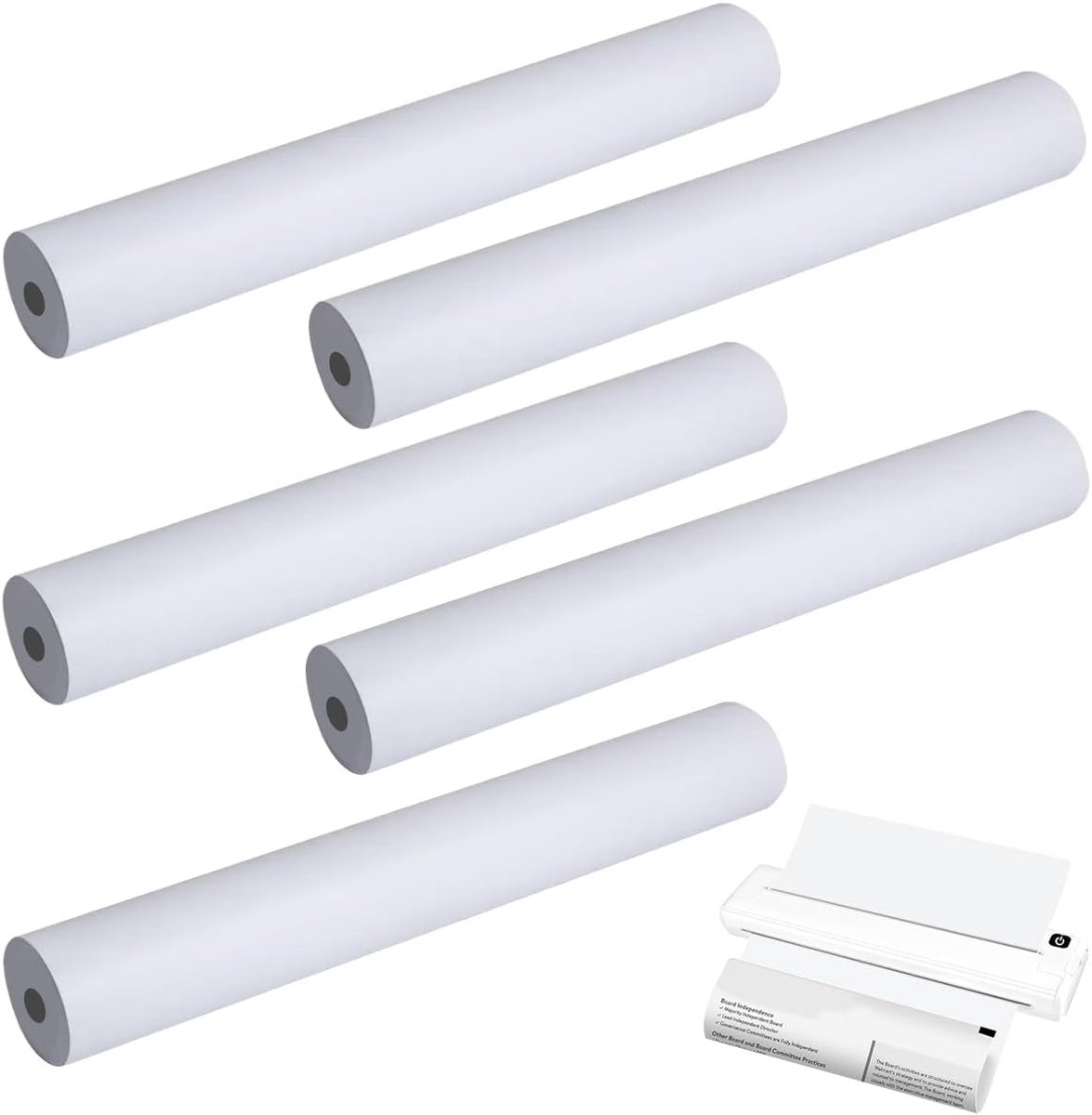 Thermisch printerpapier A4 - 5 rollen sneldrogend - hoge capaciteit - ideaal voor documenten - ShopVlot