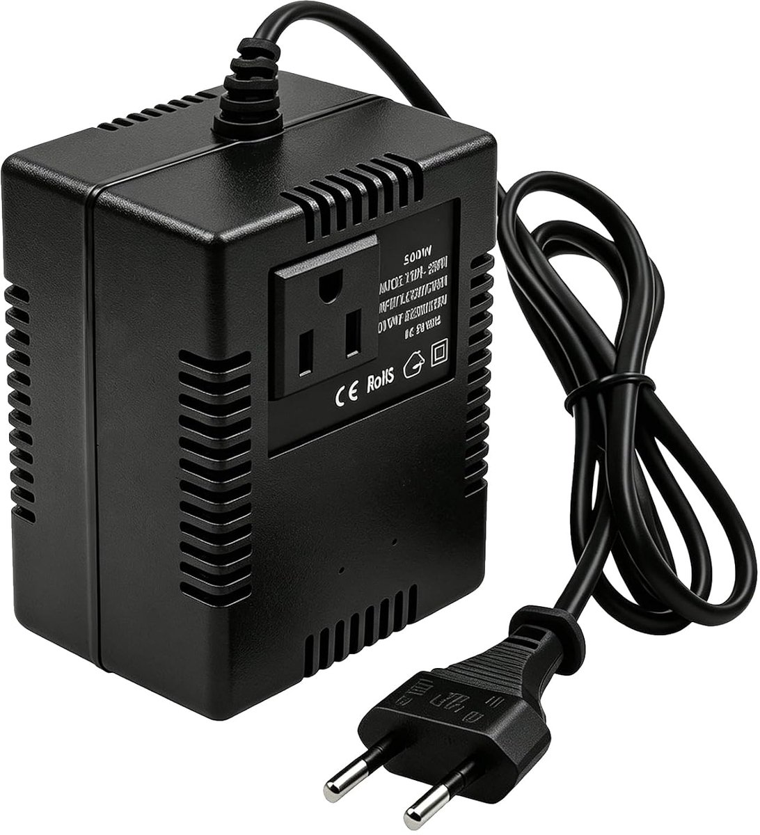 Spanningsomvormer 220V naar 110V - 300W - ABS vlamvertragend - veilig voor luchtreiniger - ShopVlot