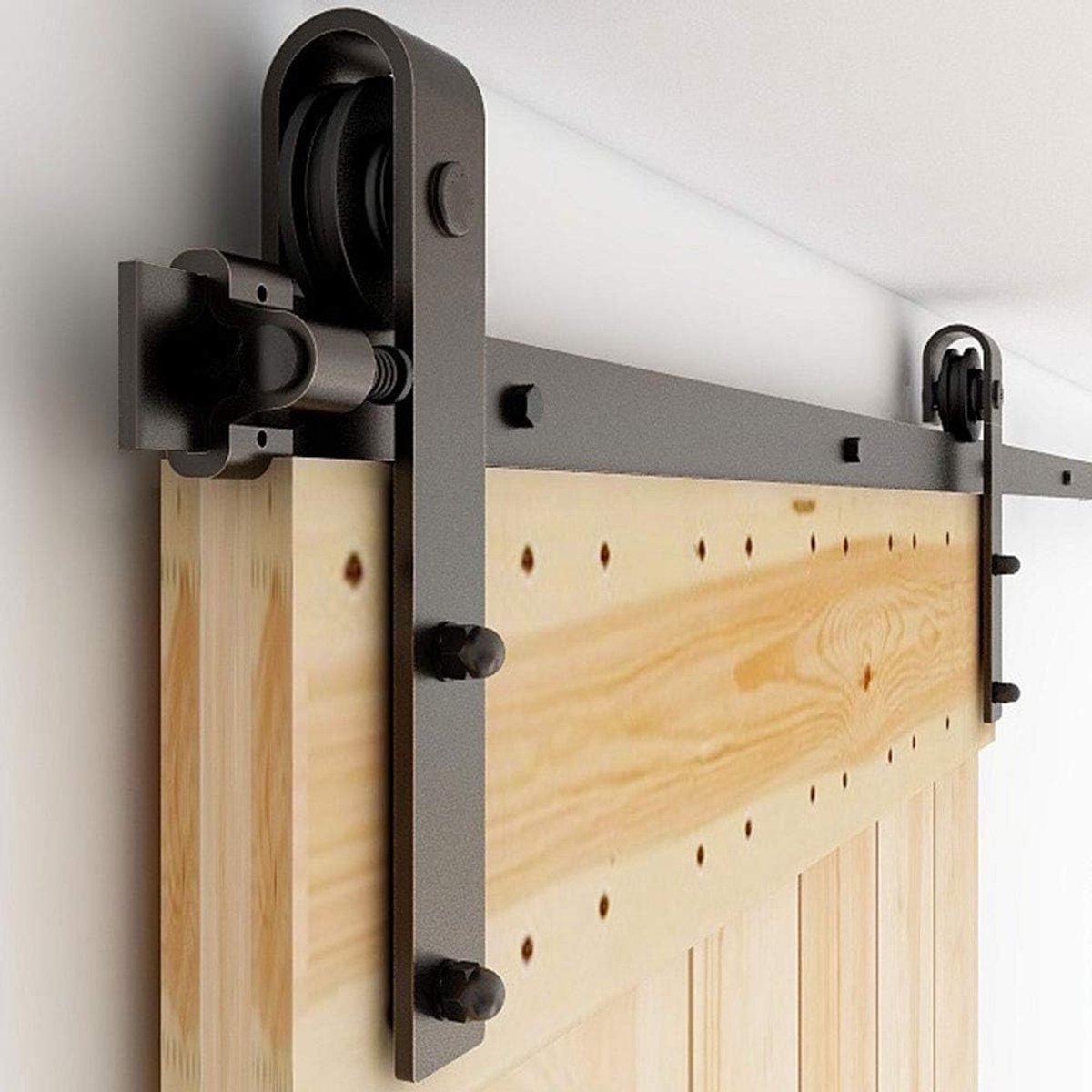 Carbon Steel Door Accessories for 1.2 m Rail Set for Wooden Doors 8 m - ShopVlot
