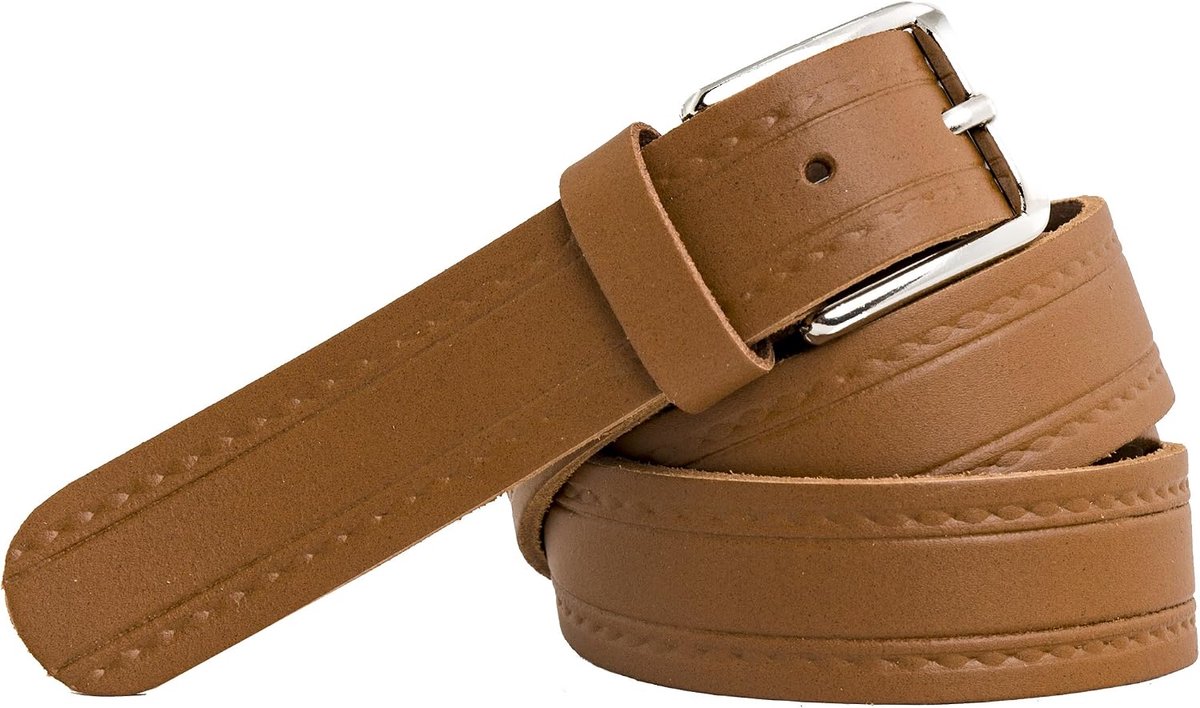 Shenky belt - leather - German - coloured and patterned - 3 cm - ShopVlot