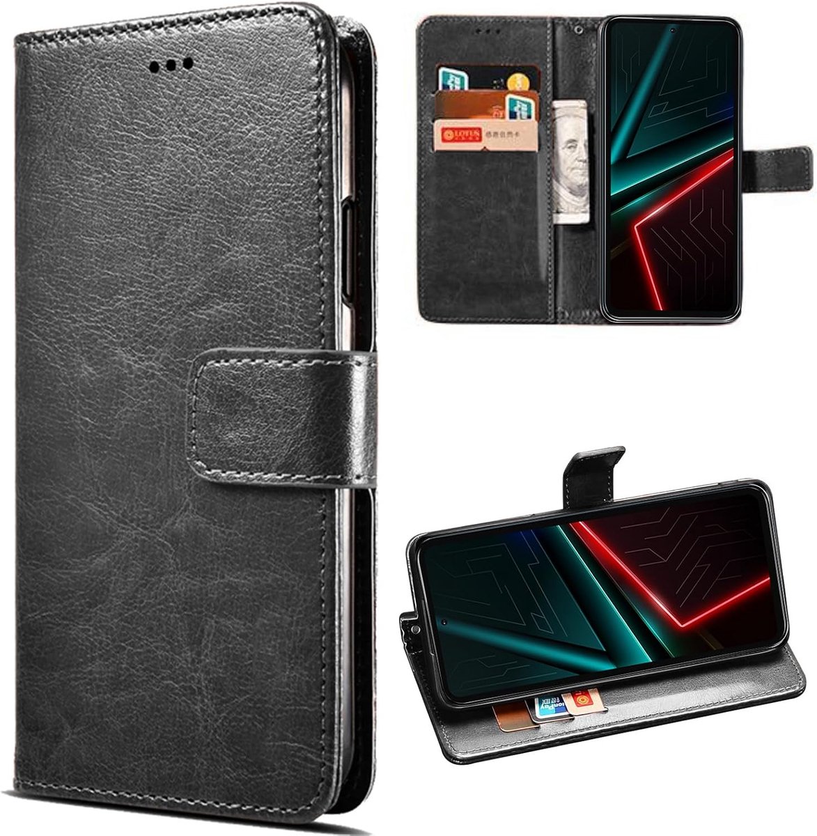 MEMELOKA Protective Case for DOOGEE Blade 20/Blade 20 Turbo, TPU Shockproof Internal and Premium Flip PU Protective - ShopVlot