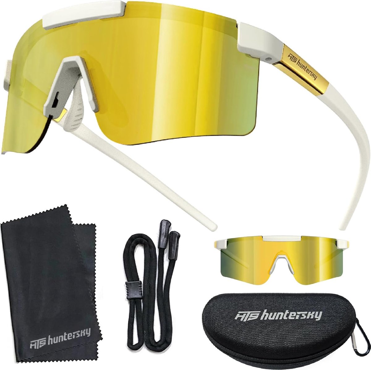 HTS HUNTERSKY Huntersky Z87 Small Safety Baseball Sunglasses UV400 Youth Kids Women,Running Cycling Outdoor Sports - ShopVlot