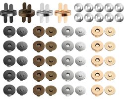 Hitopin Magnetic Snap Studs, Magnetic Buttons for Bags, Magnetic Buttons, Metal Clasp, for Bags, Coats, Jackets - ShopVlot