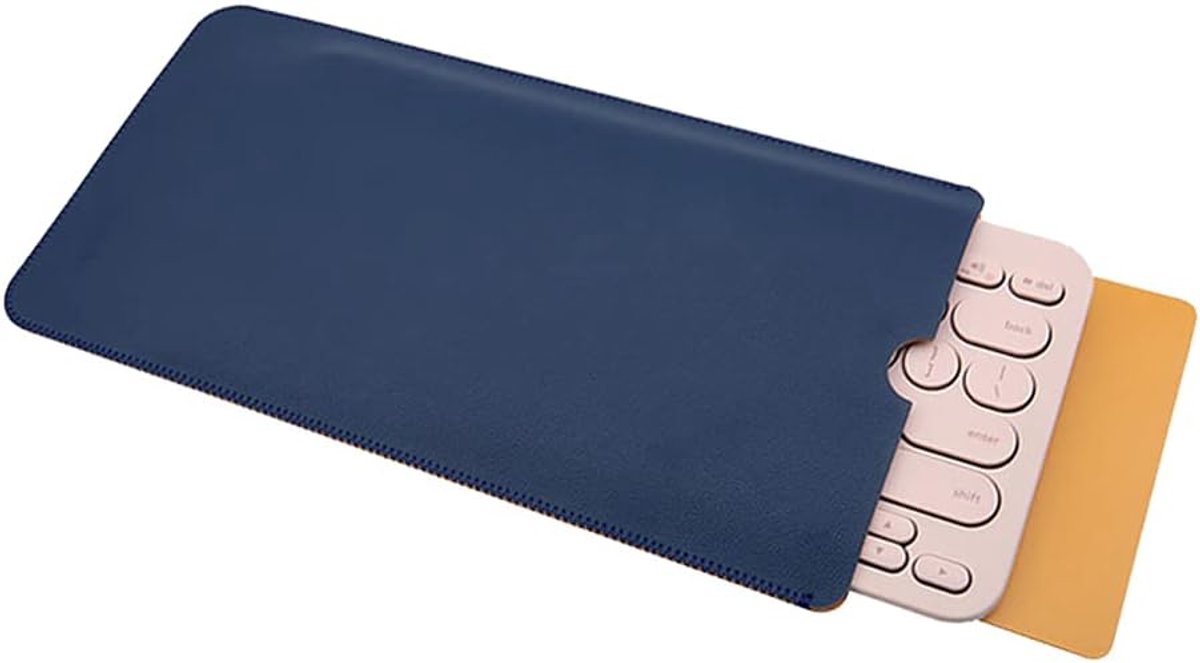 Toetsenbordbeschermhoes compatibel met Logitech Pebble Keys 2 K380s, K380, PU-leer, draagbare reishoes, toetsenbord - ShopVlot