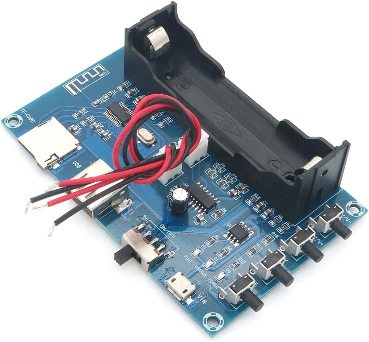 Bluetooth digitale versterker 5W + 5W - lithium batterij - compact ontwerp - ideaal voor DIY luidsprekers - ShopVlot