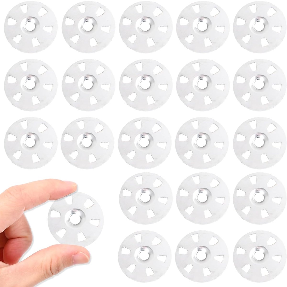 Washer 35 mm - staal - pack van 100 - ideaal voor installatie van bouwplaten - ShopVlot
