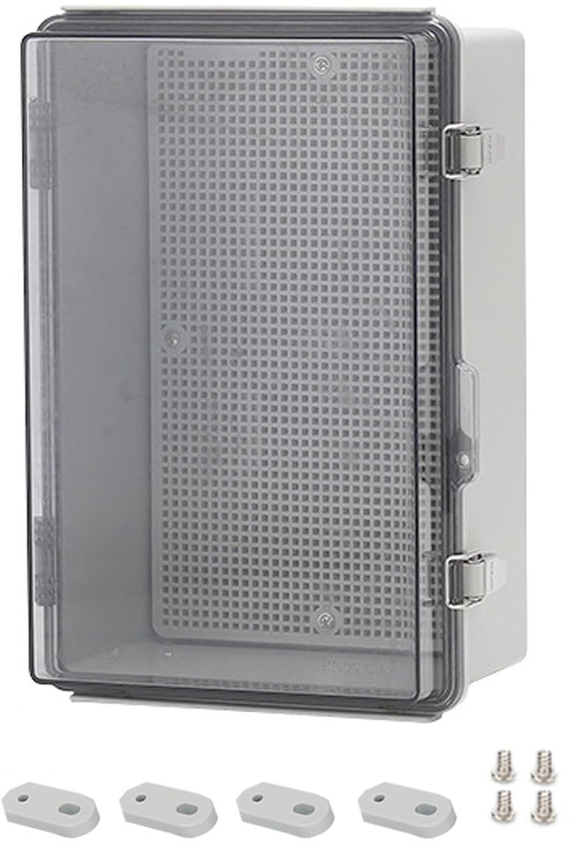 Waterdichte Elektrische Doos 300 x 200 x 130 cm - ABS Kunststof - IP67 Bescherming - Ideaal voor Buiten - ShopVlot