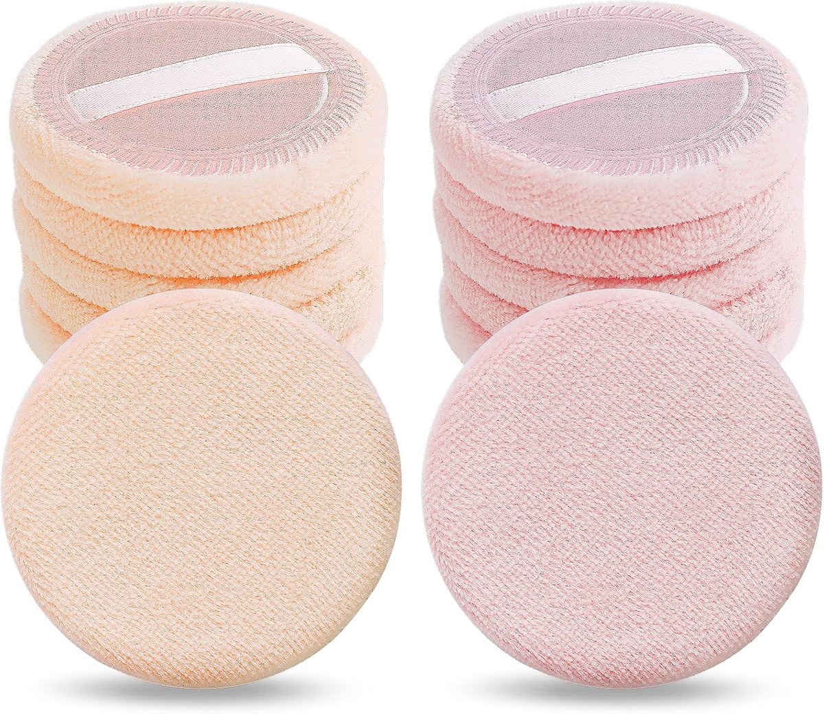 Makeup spons 12pcs - Fluffy applicator - Velvet en polyester - Geschikt voor droge en natte applicatie - ShopVlot