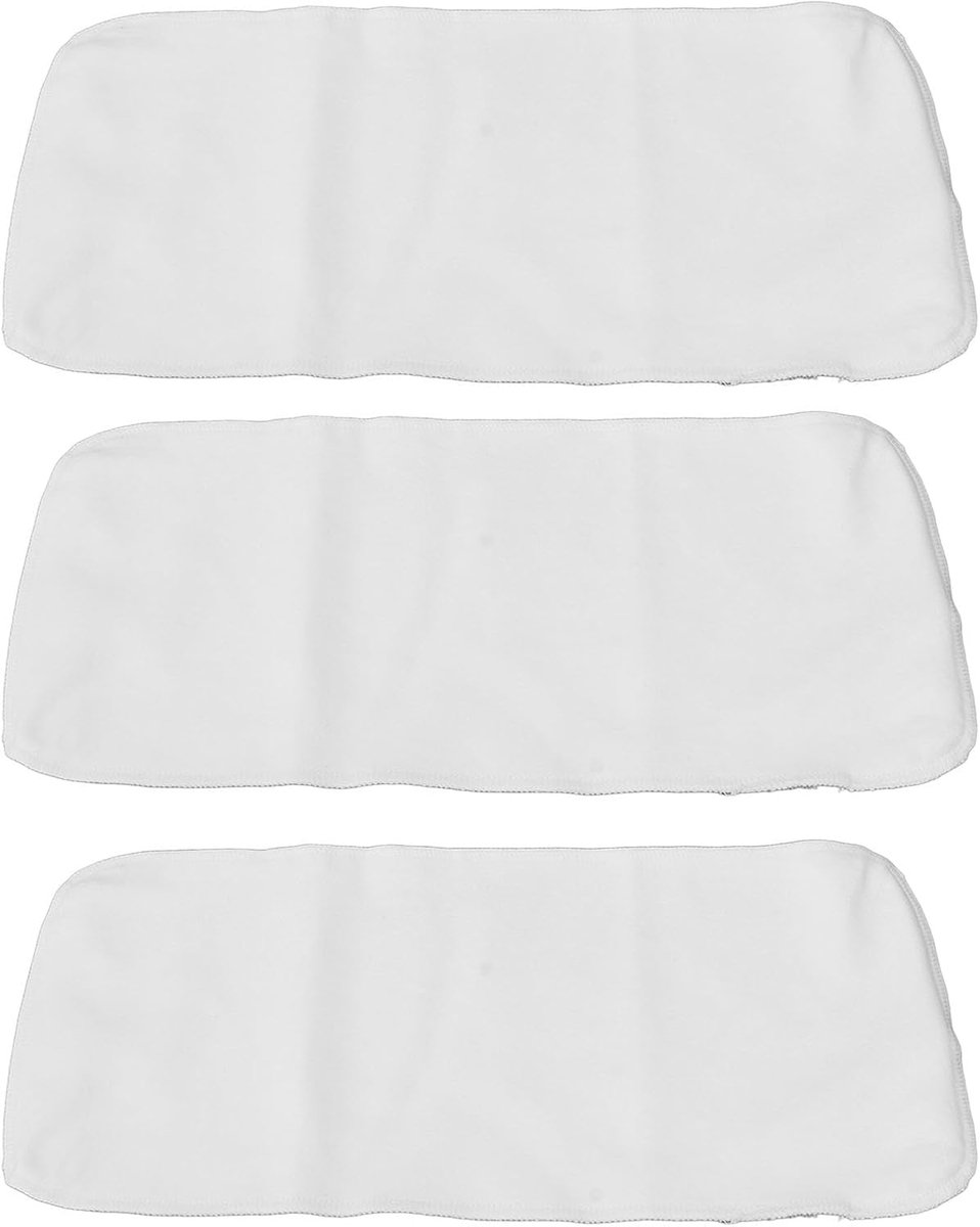 Castor olie pads - 3 stuks - ongebleekt biologisch katoen - herbruikbaar voor warmtecompressie - ShopVlot
