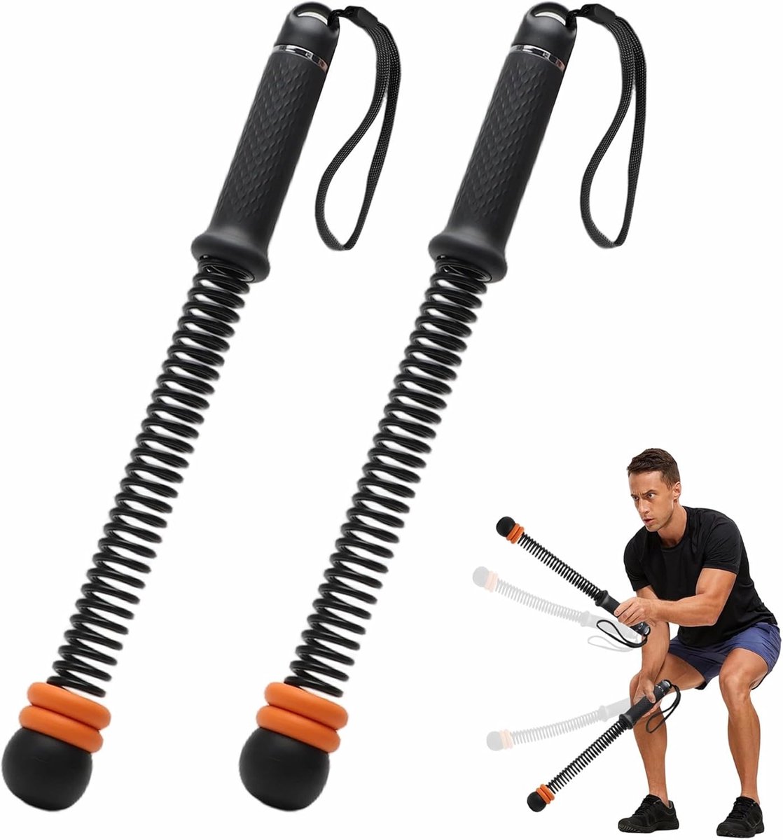 Battle Ropes Set van 2 - Verstelbare Fitness Touwen - Voor Thuis en Gym - Ideaal voor Spiertraining - ShopVlot