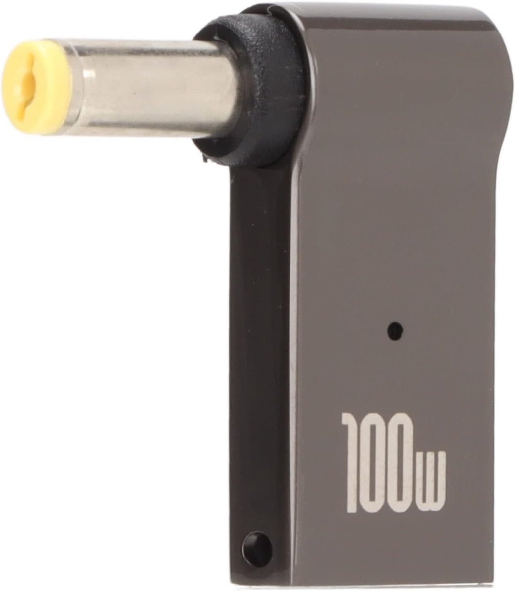USB C Female naar DC Male Adapter - 100W PD Type C - 5.5x1.7mm aansluiting - Ideaal voor laptop opladen - ShopVlot