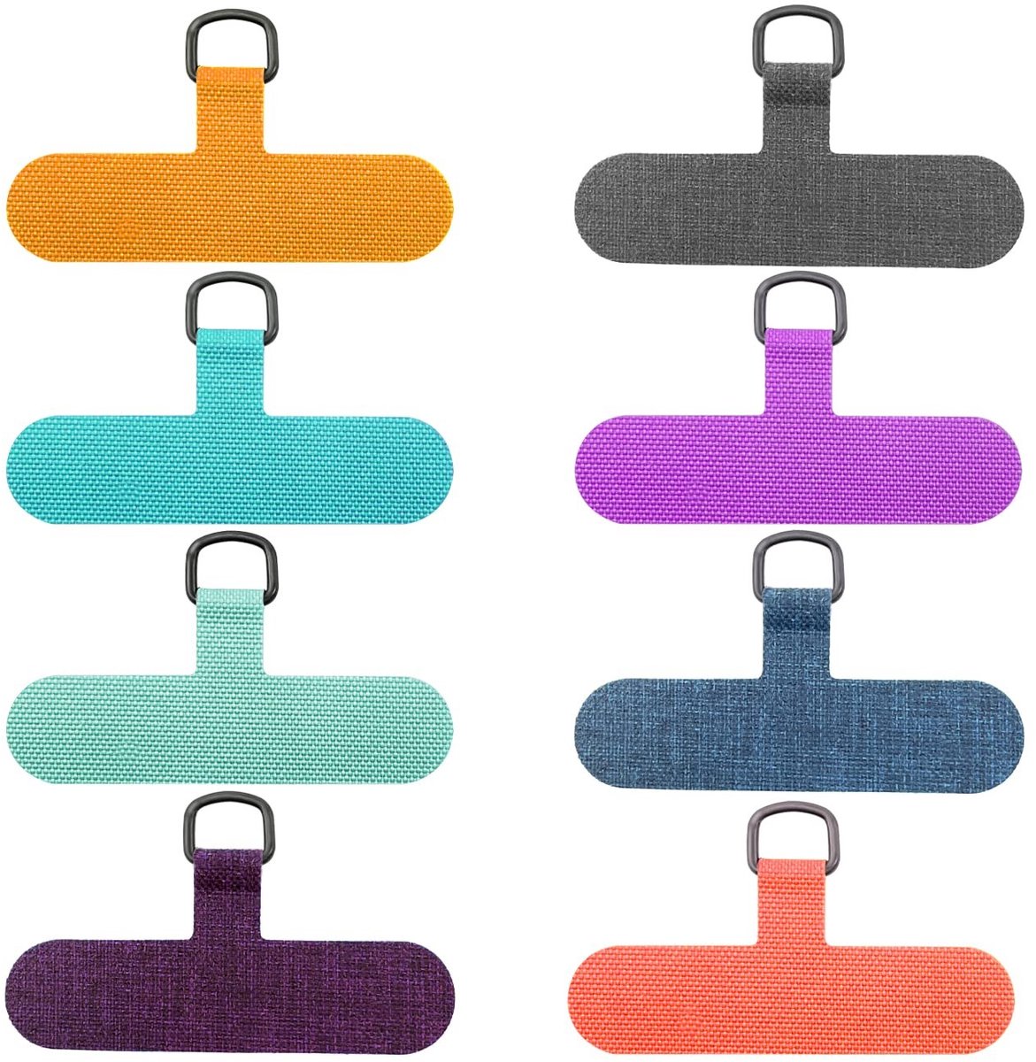Solidchoice - 8 Stuks Telefoon Tether Tabs, Universel Mobiele Lanyard