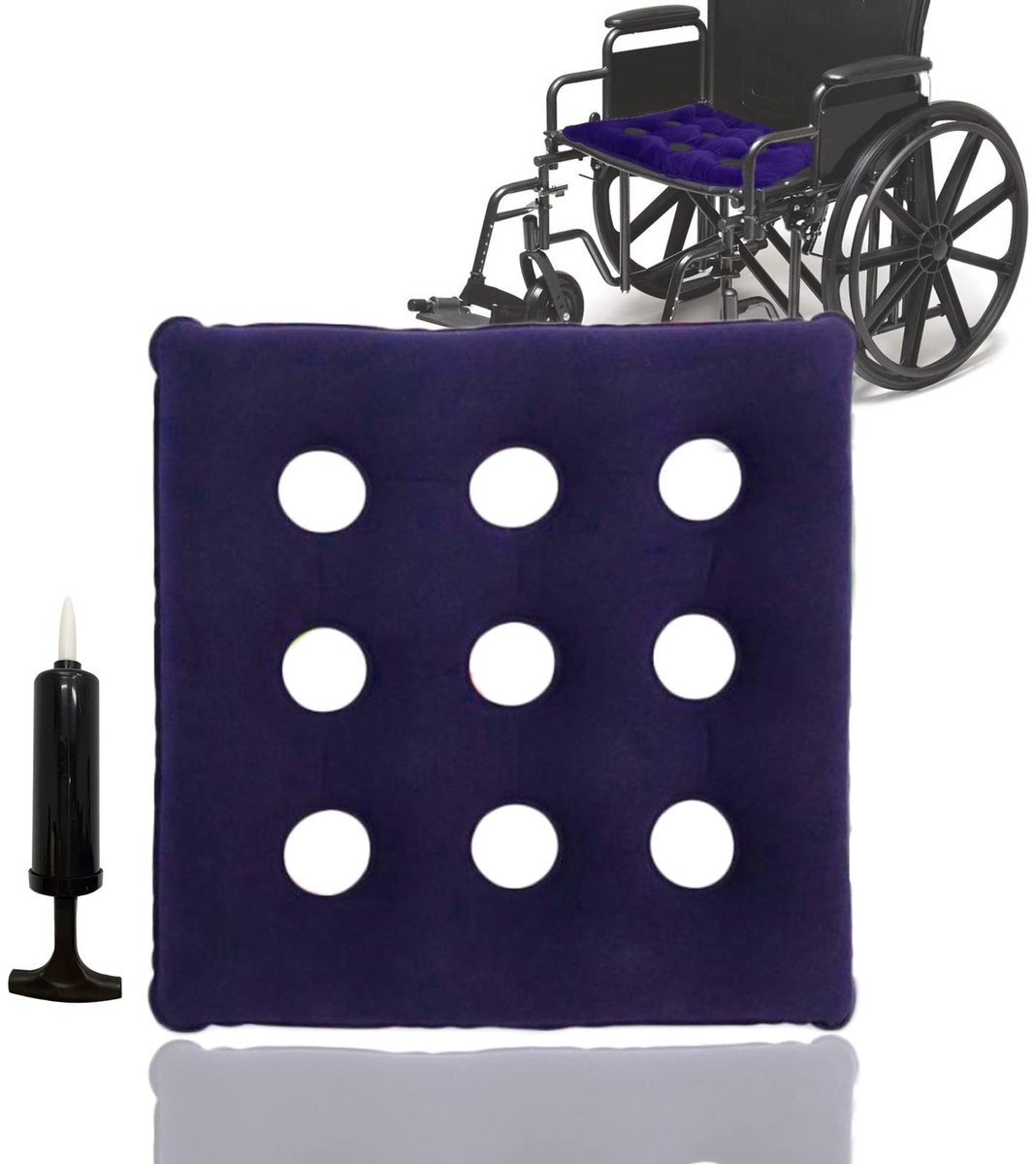 Solidchoice - Opblaasbaar Kussen voor Bedlegerige Personen en Rolstoelgebruikers