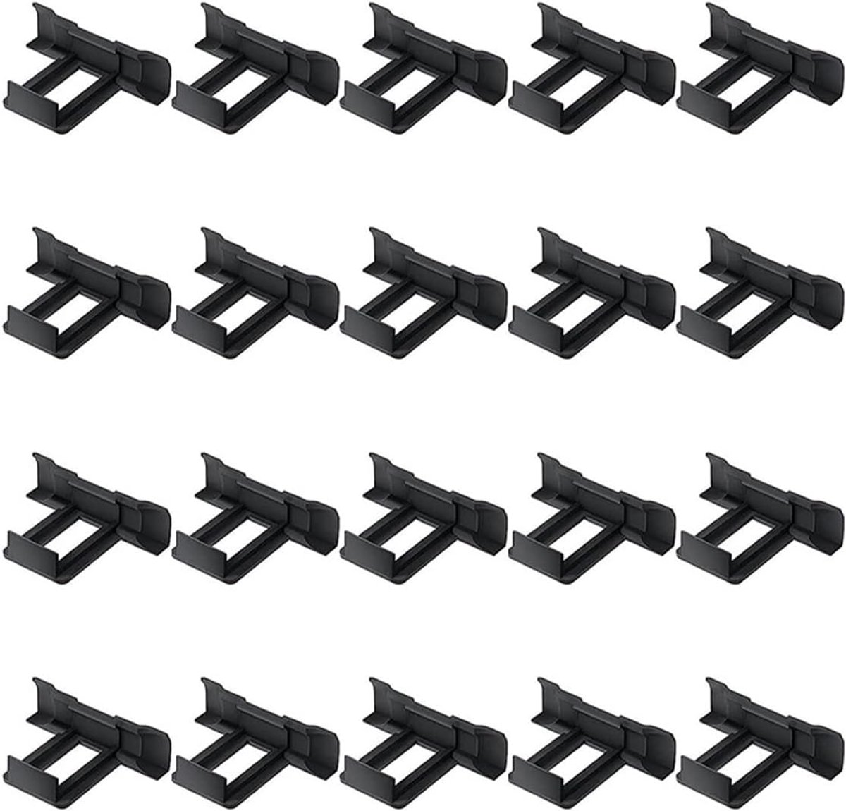 Waterafvoerclips 40 mm - UV-bestendig plastic - Voor zonnepanelen - Voorkomt slibvorming - ShopVlot