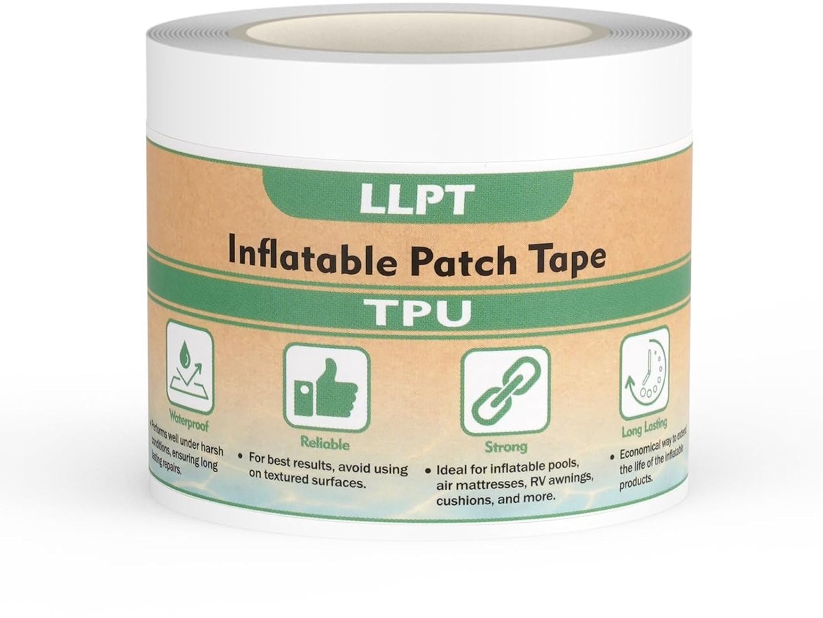 Repair tape 51 mm x 3 m - TPU - transparant - waterdicht voor luchtbedden en zwembaden - ShopVlot
