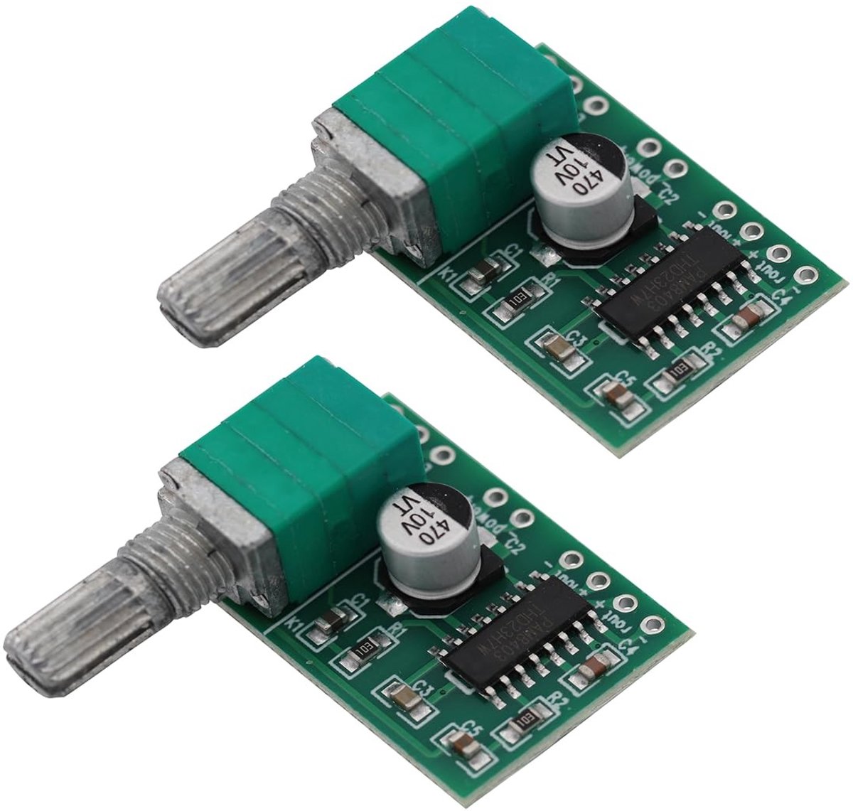Solidchoice - 2 Stuks Mini PAM8403 Digitale Audio Versterker voor DIY Projecten