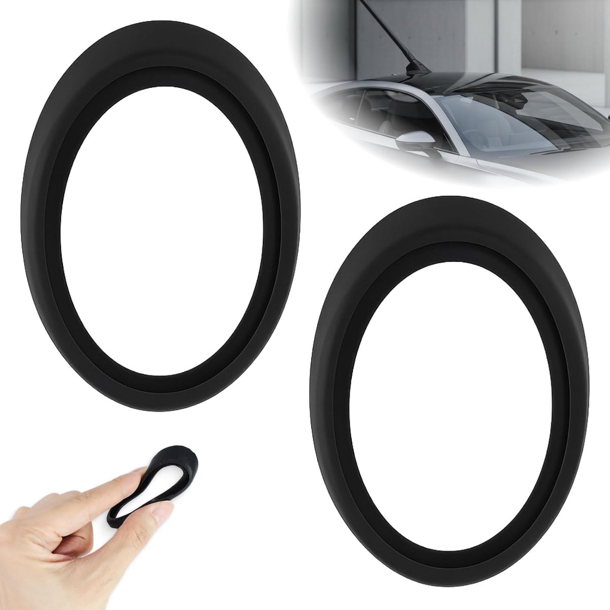 Rubber seal voor dakantenne - waterproof en UV-bestendig - vervangset voor antennevoet - eenvoudig te monteren - ShopVlot
