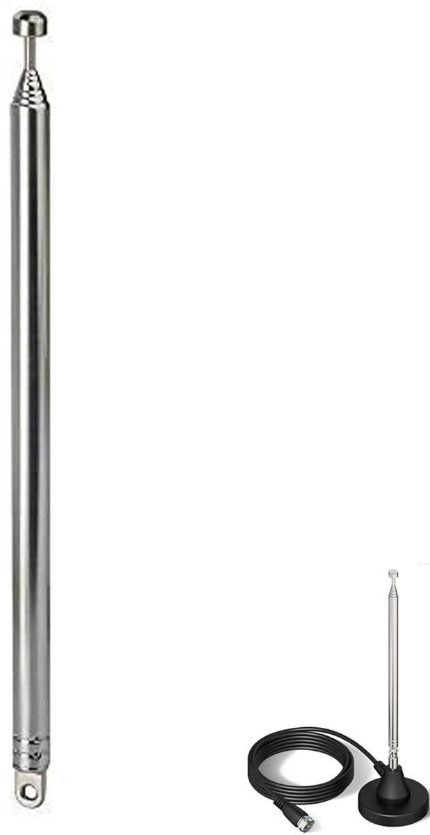 Solidchoice - Telescopische Antenne voor TV en Radio 110 cm