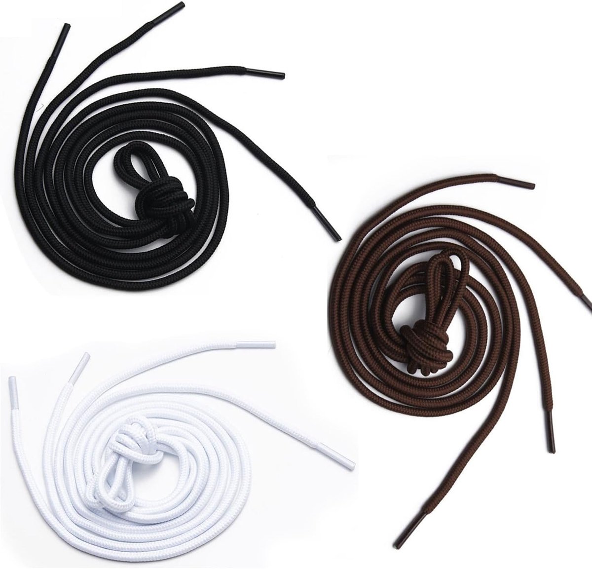Ronde veters 4mm - polyester - waxed - ideaal voor sport- en bootschoenen - ShopVlot