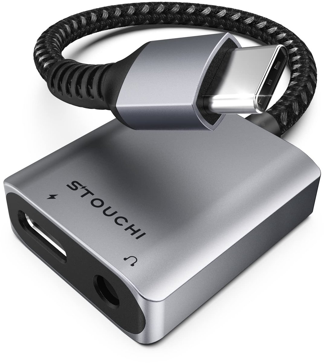 Solidchoice - USB-C Hoofdtelefoonadapter met Oplaadfunctie