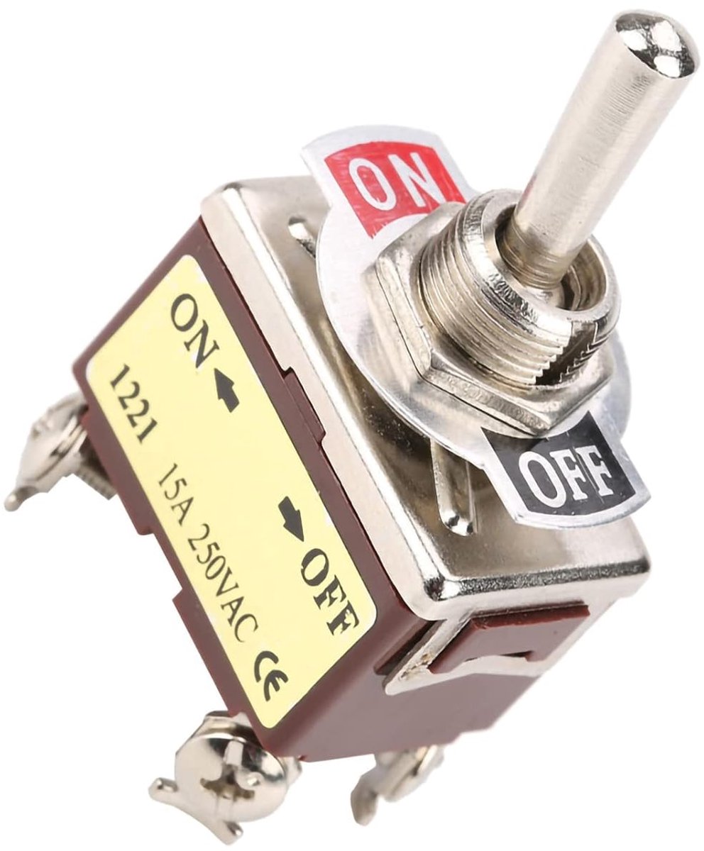Rocker switch 15A 250VAC - 4 pin mini schakelaar - 2 posities aan/uit - perfect voor paneelmontage - ShopVlot