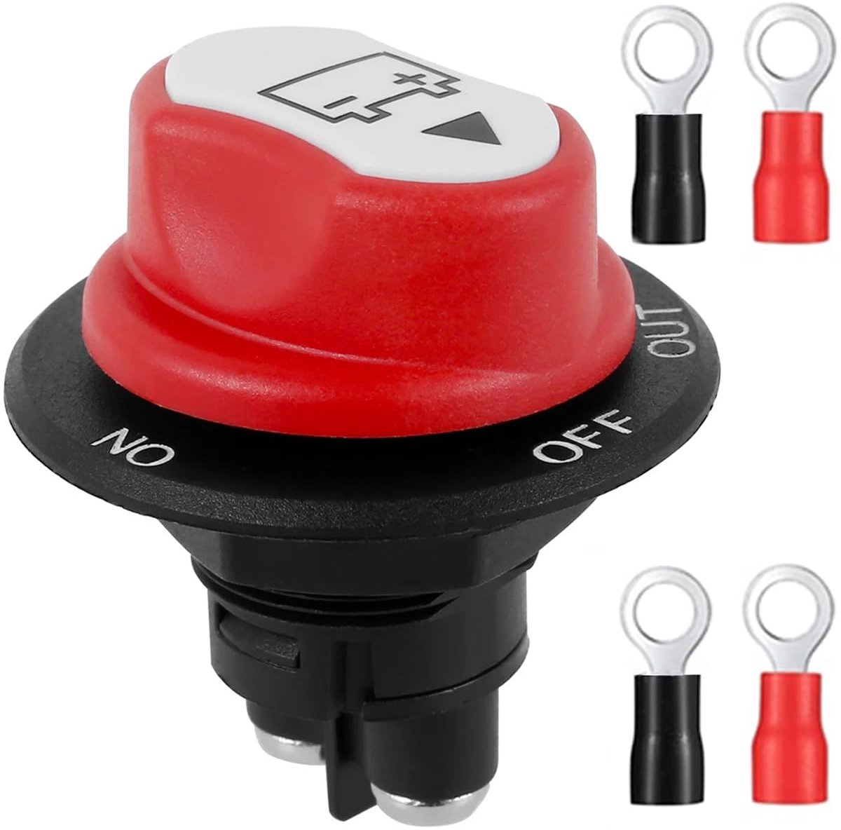 Batterijafschakels 50A - 12V-24V inschakelbare schakelaar - waterproof design - voorkomt batterijproblemen - ShopVlot