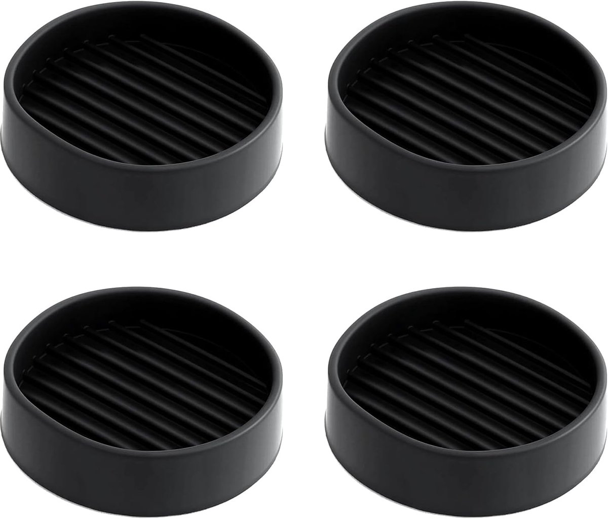 Rubberen meubelcoasters 4 stuks - antislip pads - vloerbescherming - voorkomt verschuiven - ShopVlot