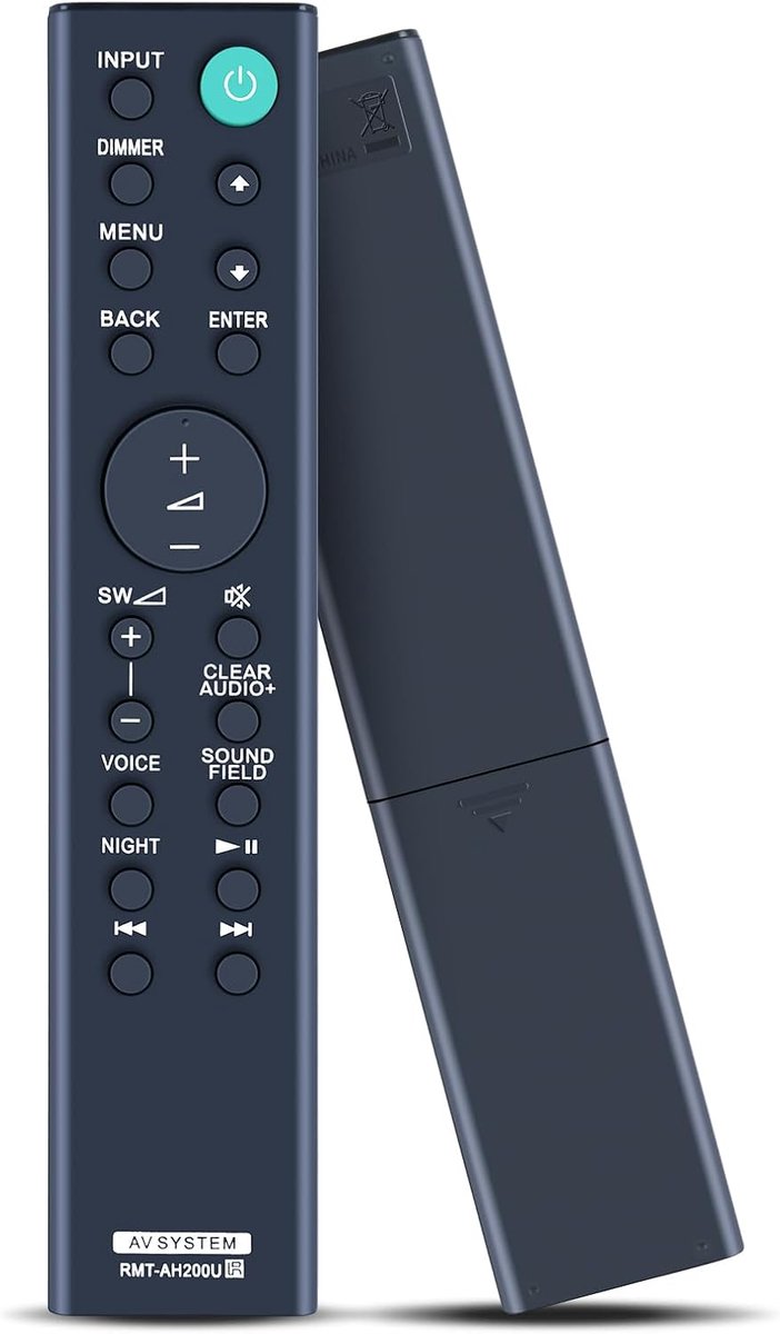Afstandsbediening voor Sony Soundbar AV-systeem - vervangend model - geen programmering nodig - gebruiksvriendelijk - ShopVlot