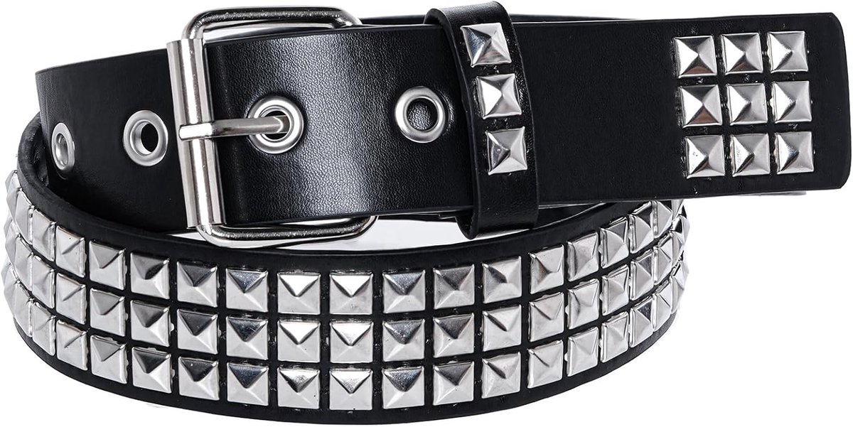 Riem Punk - Leer - Verstelbaar - Perfect voor hiphop outfits - ShopVlot