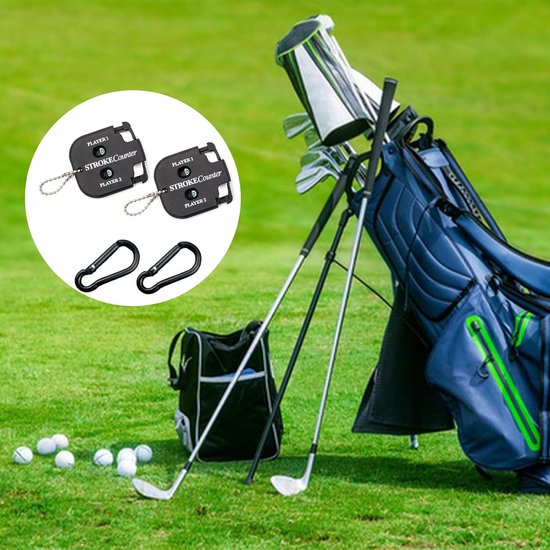 Golf Score Counter - 2 Stuks Puntenteller - Inclusief Carabiners - Ideaal voor 2 Spelers - ShopVlot van GOLF — afbeelding 4