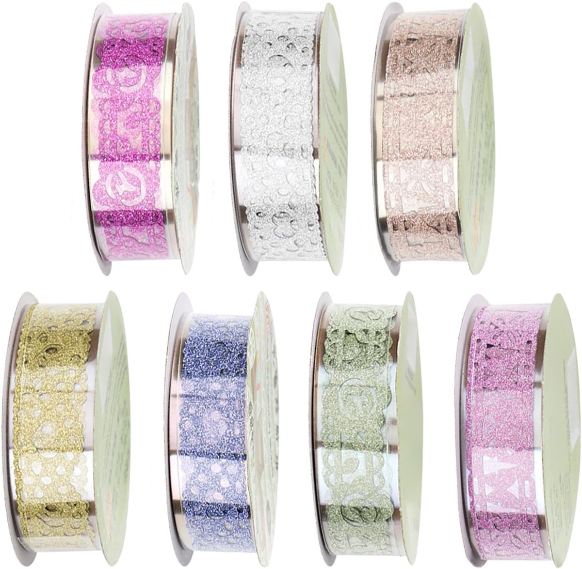 Fotoalbum tape 7 rollen - Handgemaakt - Decoratieve kleuren - Perfect voor DIY projecten - ShopVlot