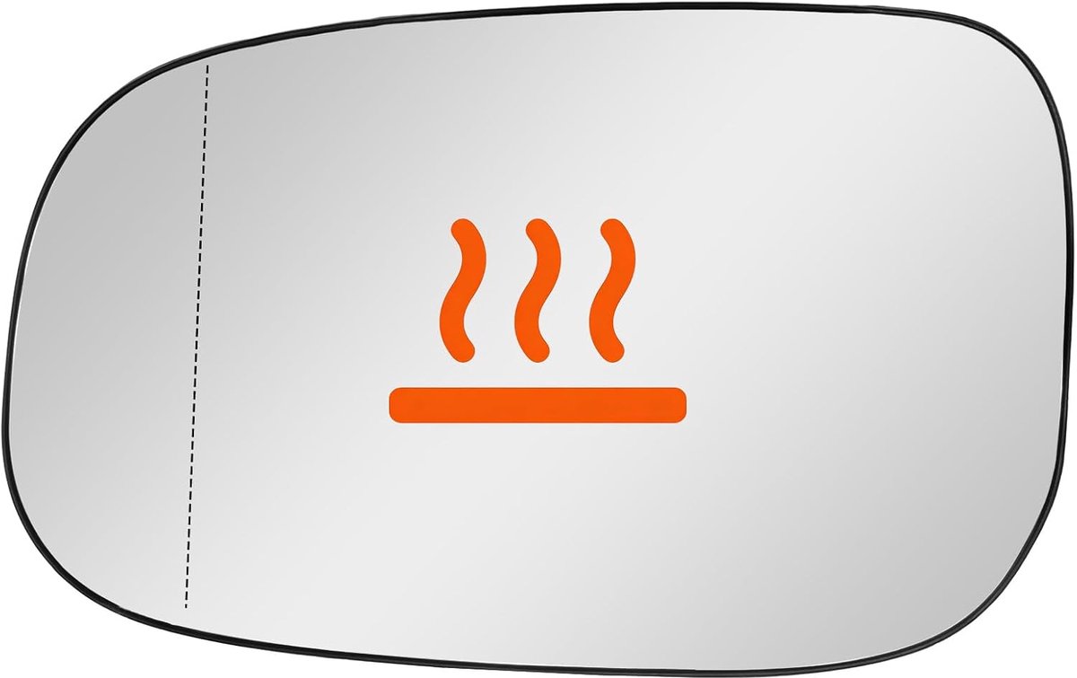 Verwarmd spiegelglas met dragerplaat, vervanging voor Volvo C30 C70 2006-2009, S40 S60 S80 V50 2007-2009 - ShopVlot