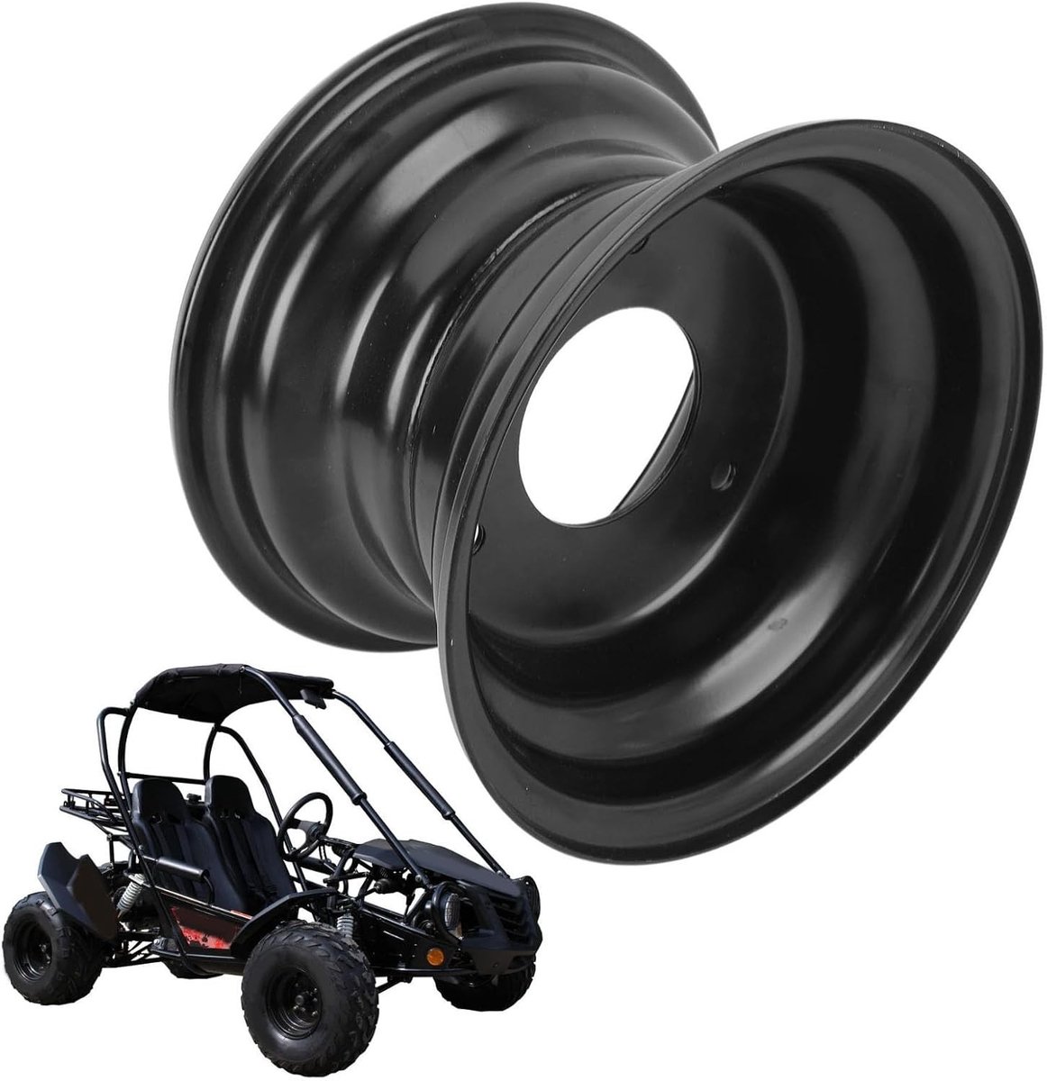 145/70-6 Go Kart Wielen en Banden - 6 Inch Aluminium Velgen voor ATV, Quad en Dirt Bike met 3-Hole Hub voor Betere Grip en Stabiliteit